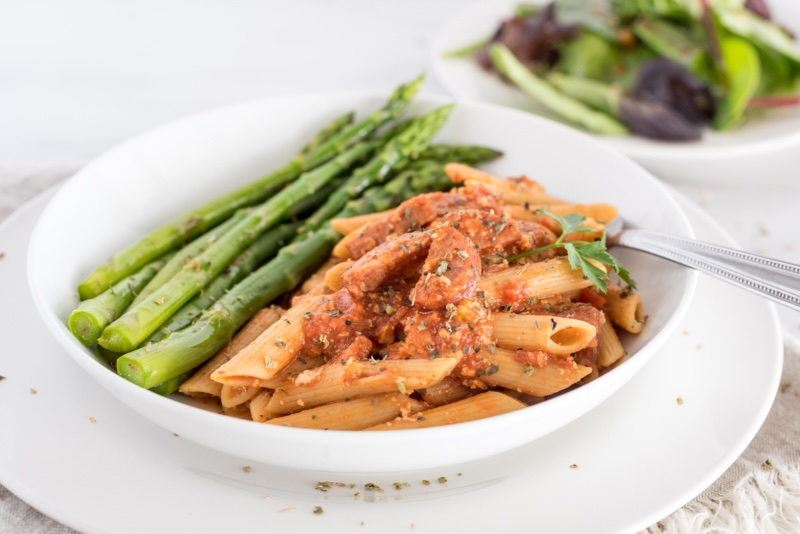 Penne & Turkey Sausage Preparation
