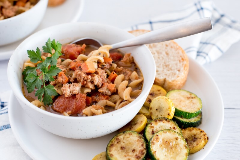 Lasagna Soup Preparation