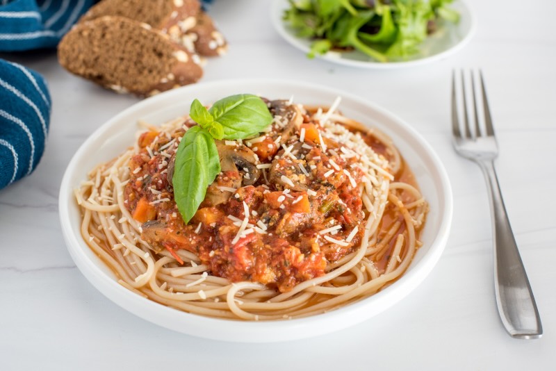 Garden Spaghetti Preparation