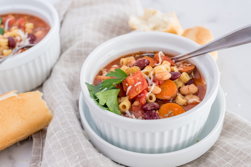 Vegetarian Pasta Fagioli Preparation