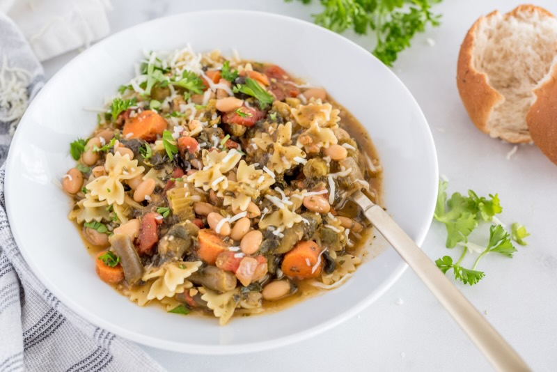 Fresh Vegetable Soup Preparation