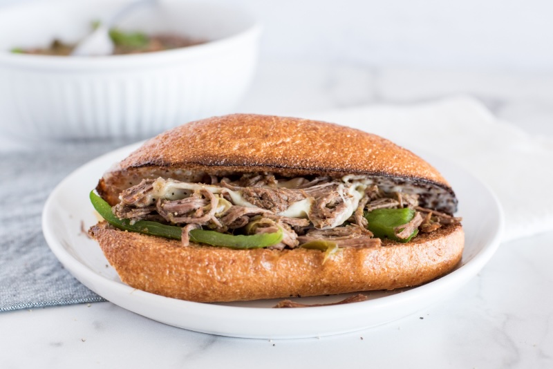 Philly Cheesesteak Sandwiches Preparation