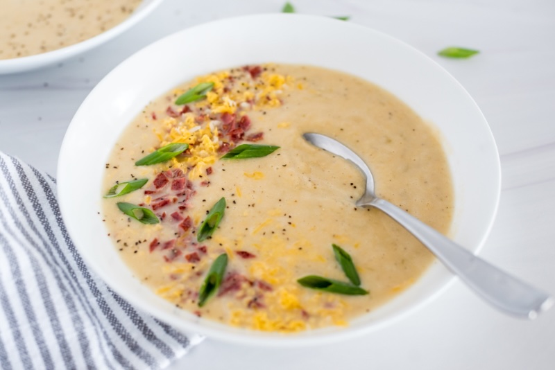 Creamy Cauliflower Soup Preparation