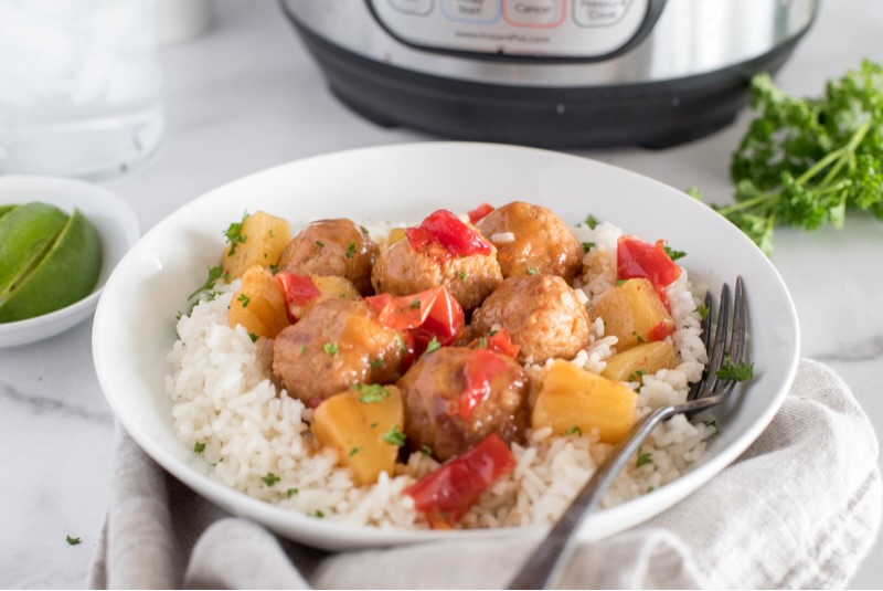 Sweet & Sour Meatballs Preparation