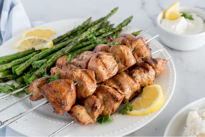 Grilled Lemon Garlic Chicken Preparation
